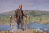 Николай Гарин-Михайловский — инженер, писатель, определил трассу Транссиба от Челябинска до Оби в 1891 г., включая место первого ж/д моста через Обь,[134] где возник Новосибирск (1893); один из строителей ж/д в Батум (1880–1883), провёл изыскания для ж/д Пермь–Котлас и на месте будущего Крымского троллейбуса