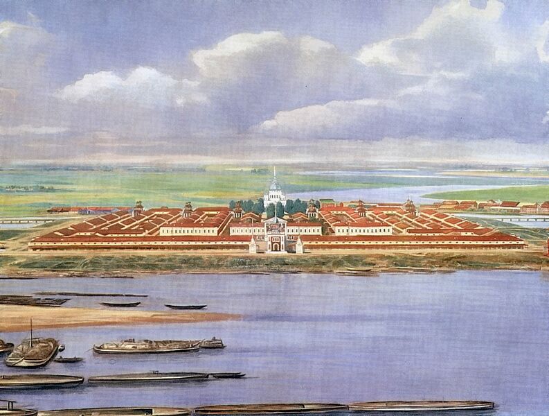 Файл:Нижегородская ярмарка в 1824 году (рисунок).jpg