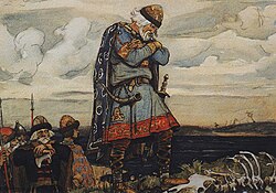 Олег Вещий — воевода Рюрика и правитель[1] при молодом князе Игоре Рюриковиче, присоединил Киев к Новгороду и положил начало Киевской Руси, успешно воевал с Византией