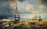 «Кронштадтский рейд» – картина Ивана Айвазовского (1840, Центральный военно-морской музей)