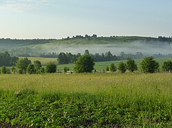 Исакова Гора - высшая точка Северных Увалов (293 м)