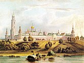 Стены и башни Симонова монастыря (сохранились частично)