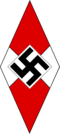 Красно-белый крест фашистов (эмблема «Hitlerjugend»)