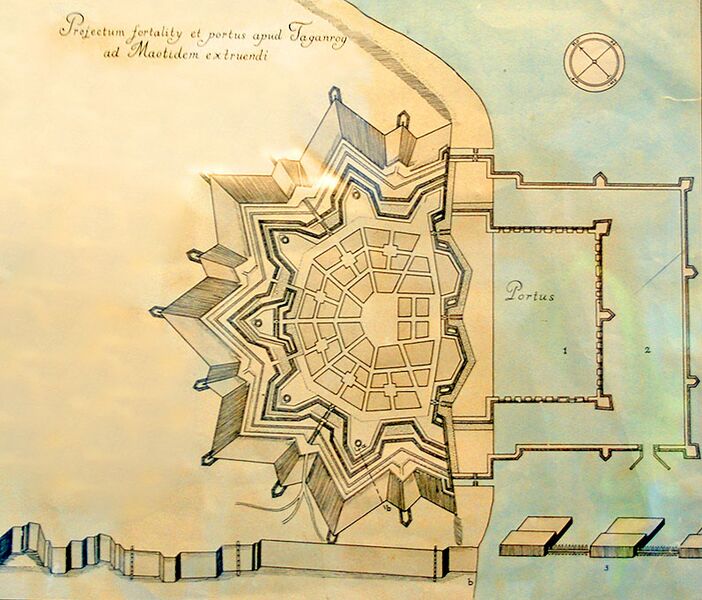 Файл:План Таганрогской крепости начала XVIII века.jpg