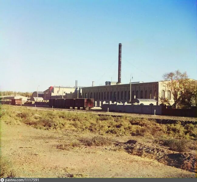 Файл:Хлопковый завод в Мургабском имении (1911). Фото С.М. Прокудина-Горского.jpg