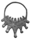 Семилучевые височные кольца племени северян (Кветунский могильник)