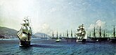 И. К. Айвазовский «Черноморский флот в Феодосии» (1890)