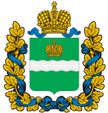 Императорская корона и река Ока — герб и флаг Калужской области