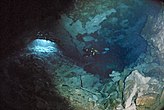 Озеро Вадское с подводной пещерой