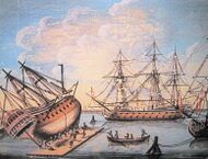 Дмитрий Щербачёв — корабельный мастер, обер-сарваер, генерал-поручик Адмиралтейства, строитель первого в России плавучего дока (1743–1744) и ряда линейных кораблей, включая крупнейший в России середины XVIII века 100-пушечный линкор «Захарий и Елизавета» (1745–1747)