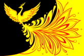 Жар-птица - частый мотив палехской миниатюры (изображена на гербе и флаге Палеха)