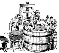 Семён Тыртов, Иван Елагин и Лука Каблуков — строители и первый директор первого крупного бумажного завода в России – Дудергофской бумажной мельницы (1712–1716, впервые массово выпускала бумагу как для патронов, так и для рисования, письма и печати), завод положил начало г. Красное Село **