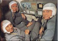 Георгий Добровольский, Владислав Волков и Виктор Пацаев — экипаж первой в мире космической станции «Салют-1», погибли при возвращении на Землю