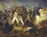 Леонтий Коренной — гренадёр, герой битв под Бородином и Лейпцигом, в последней получил 18 ран, прикрывая отступление своего отряда — такую храбрость отметил сам Наполеон и отпустил его из плена