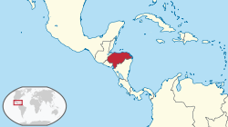 Honduras in its region.svg