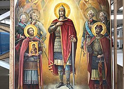 Образец мозаики в Главном храме Вооружённых сил РФ