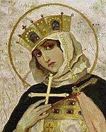 Ольга Мудрая — святая равноапостольная княгиня; первая женщина и первая христианка среди русских правителей, первая русская святая