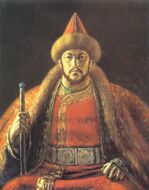 Абулхаир-хан — правитель казахского Младшего жуза (Западный Казахстан), принял российское подданство, в результате чего началось вхождение Казахстана в состав России