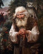 Крив — легендарный прародитель славянского (или, изначально, балто-славянского) племенного союза кривичей (от названия которых произошло балтское слово krievs – русский), вероятно, возглавлял переселение славян на земли днепровских балтов; имя также связано с балтскими языческими жрецами криве **