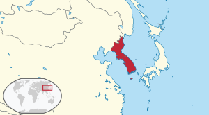 Koreas in its region.svg