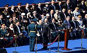 Сергей Шойгу докладывает Владимиру Путину о готовности войск