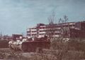 Немецкая САУ StuG III у развалин Сталинградского тракторного завода