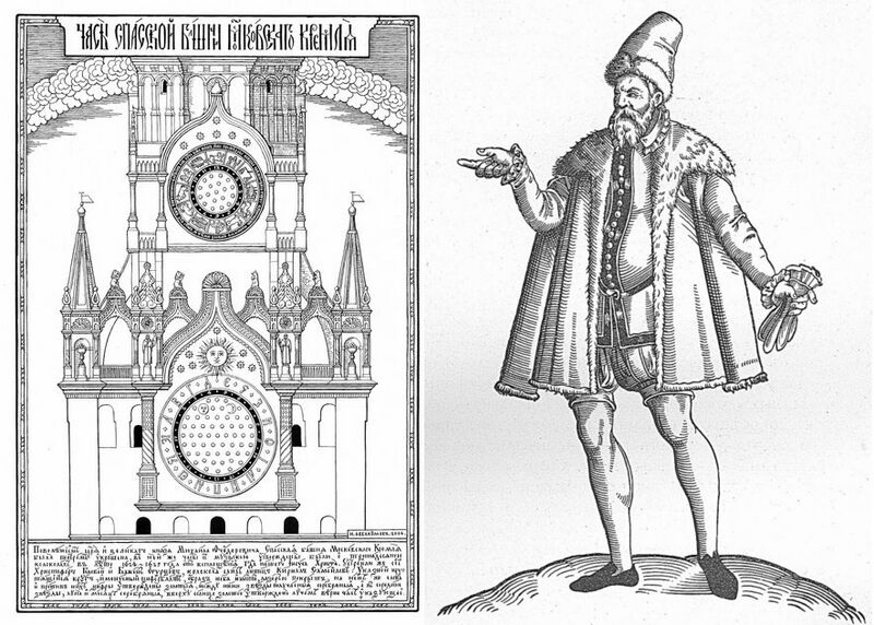 Файл:Часы Спасской Башни 17 век.jpg