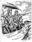 Аскольд и Дир - первые известные исторические князья Киева (по летописи - дружинники Рюрика), осуществили первый морской поход Руси на Царьград