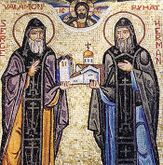 Сергий и Герман Валаамские - полулегендарные основатели Валаамского монастыря; принесли православие в Карелию и Финляндию