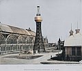 Первая в мире гиперболоидная 37-метровая водонапорная башня Шухова, Нижний Новгород, фотография А.О. Карелина, 1896.