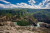 Сулакский каньон — самый глубокий в Европе (1920 м)