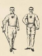 Оттон Селецкий и Тарас Тарасов — управляющий и тренер, одни из основателей Русского гимнастического общества (1883, первая крупная спортивная организация России), Селецкий – первый председатель РГО, Тарасов – первый преподаватель (фехтования и гимнастики) *