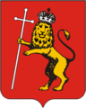 Коронованный лев с крестом - герб и флаг Владимира и области