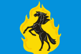 Конь-иноходец — флаг и герб Юрги