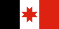 Восьмиконечная красная солярная звезда - флаг Удмуртии