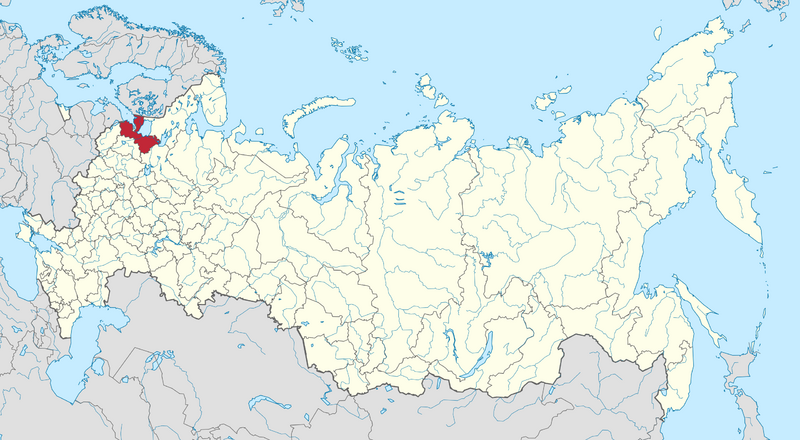 Файл:Ленинградская область на карте России.png