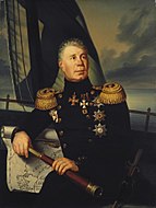 Иван Крузенштерн — первый русский кругосветный мореплаватель, командир экспедиции и капитан «Надежды»; открыл ряд островов Тихого океана