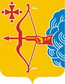 Лук со стрелой — герб и флаг Вятки и области (символ охоты)