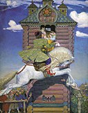 Сивка-Бурка – волшебный конь Ивана-дурака (наиболее популярная сказка у пудожских сказочников)