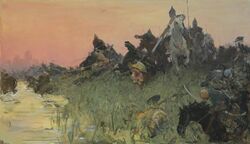 Битва на реке Воже. Худ. Евгений Данилевский.jpg