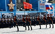 Вынос знамени Победы и государственного флага России
