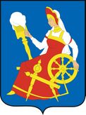 Девушка с прялкой (герб и флаг Иванова — «‎города невест‎»)