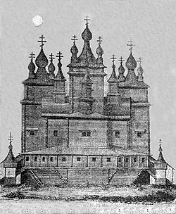 Воскресенский собор Кольского острога (разрушен во время Крымской войны)