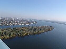 Река Днепр и Каховское водохранилище