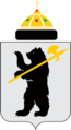 Медведь с секирой — герб и флаг Ярославля и области